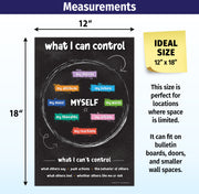 Ideal Size: 12 x18 inches — This size is perfect for locations where space is limited. It can fit on bulletin boards, doors, or smaller wall spaces