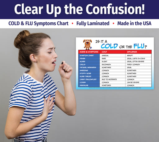 Cold vs Flu - Laminated Poster - 2 Sizes Available