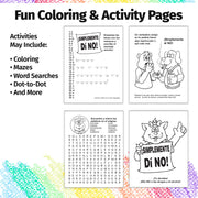 Drug prevention education coloring book for Spanish-speaking kids