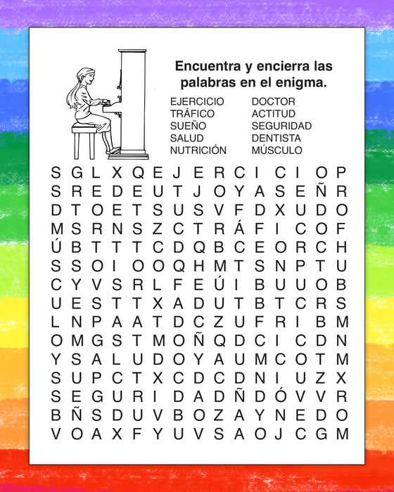 ZoCo - A Guide to Health & Safety - Spanish Version - Bulk Coloring & Activity Books