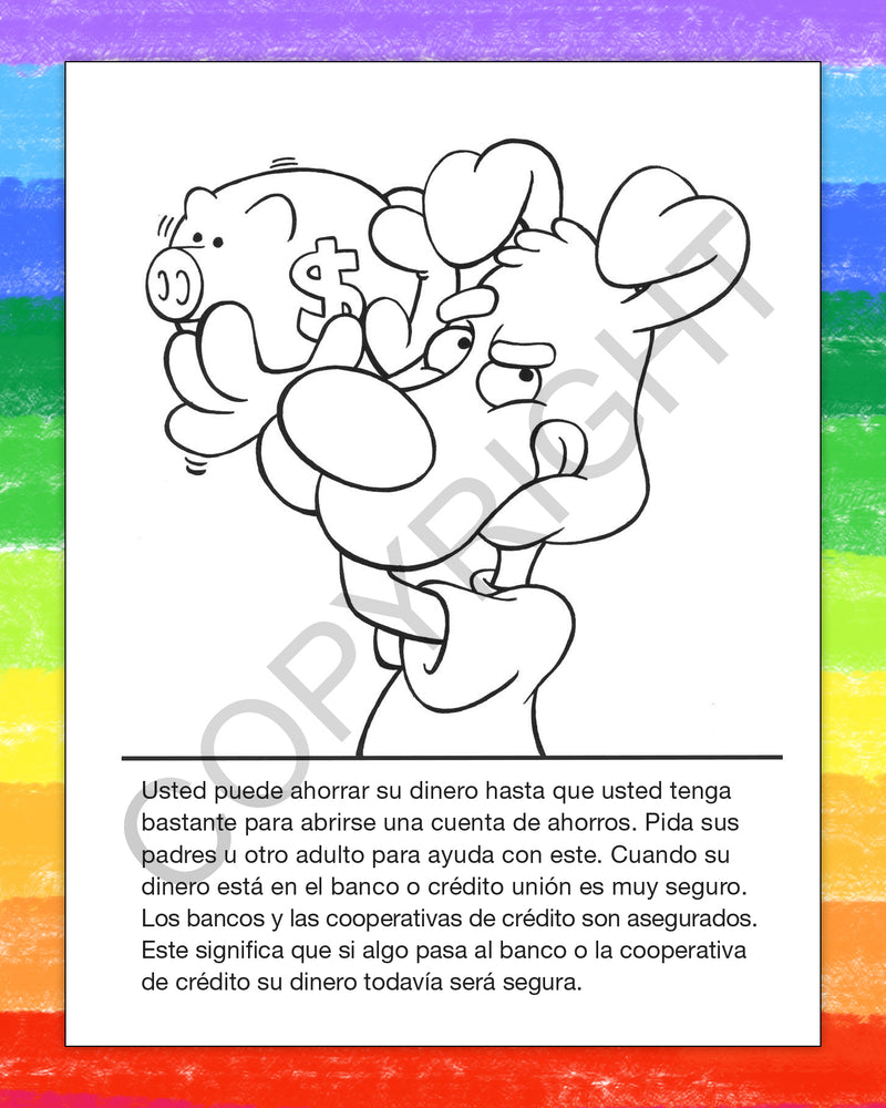 ZoCo - Be Smart, Save Money (Spanish Version) - Coloring & Activity Books
