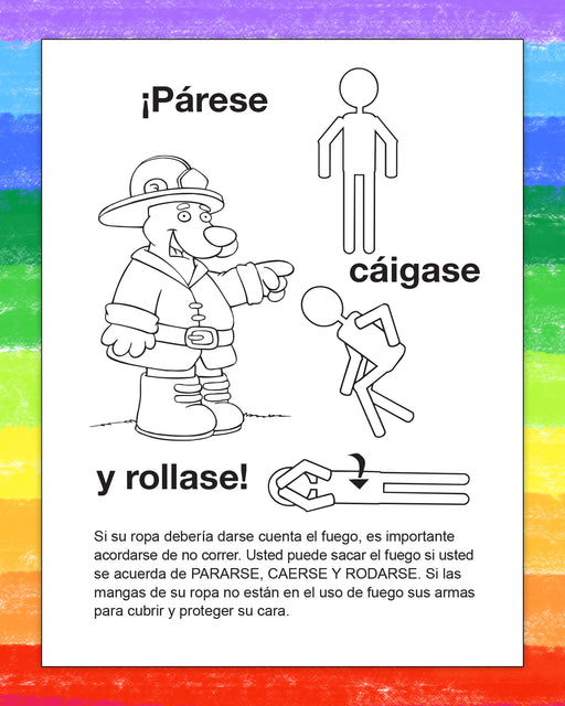 ZoCo - Practice Fire Safety (Spanish Version) - Coloring & Activity Books