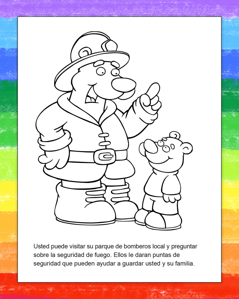 ZoCo - Practice Fire Safety (Spanish Version) - Coloring & Activity Books