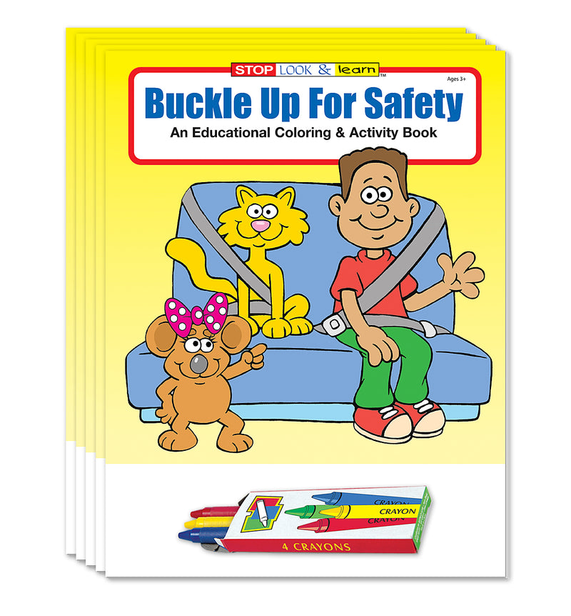 Buckle Up for Safety - Kids Coloring & Activity Books - 8" x 10.5"