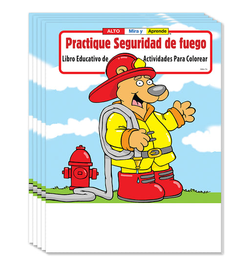 ZoCo - Practice Fire Safety (Spanish Version) - Coloring & Activity Books