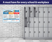 Active Shooter (Run, Hide, Fight) Posters