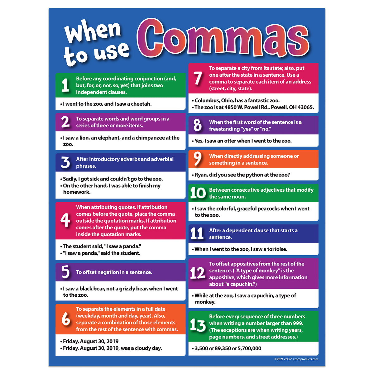 Comma Importance Examples Use Commas