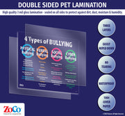 All posters are manufactured with double sided 3 mil thick encapsulated lamination - ZoCo Products