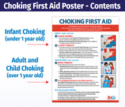 Choking: Heimlich Maneuver for Infants, Children & Adults - Laminated Poster