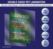 All posters are manufactured with double sided 3 mil thick encapsulated lamination - ZoCo Products