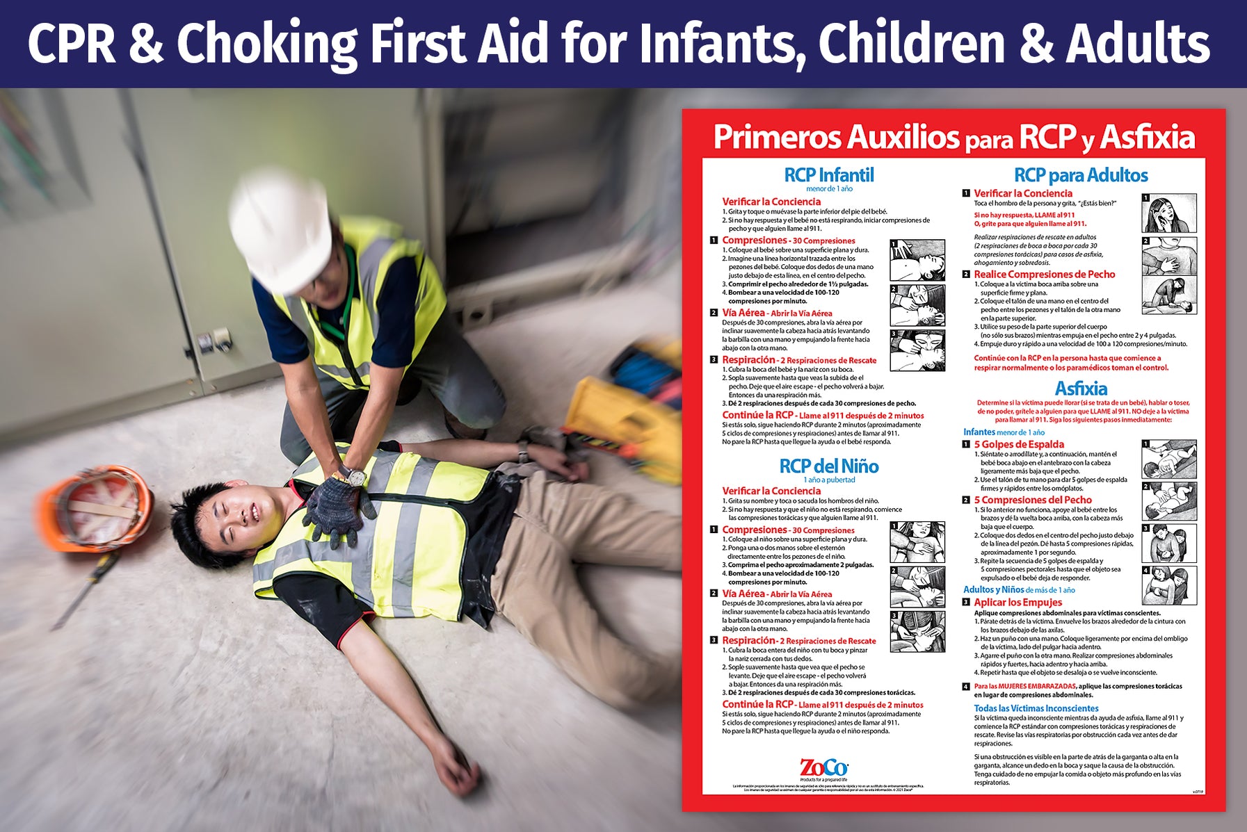 Choking First Aid Poster Spanish Version — ZoCo Products