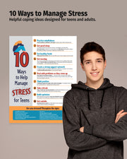 !0 Ways to Manage Stress Poster