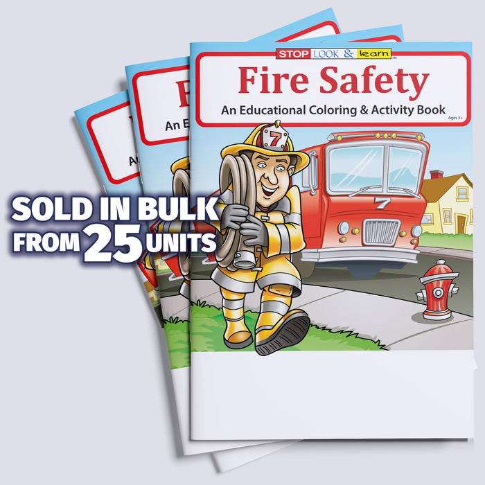 Fire Safety Coloring Books in Bulk - Add Your Imprint - ZoCo Products