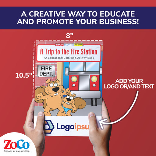 ZoCo - A Trip to The Fire Station Kid's Educational Coloring & Activity Books