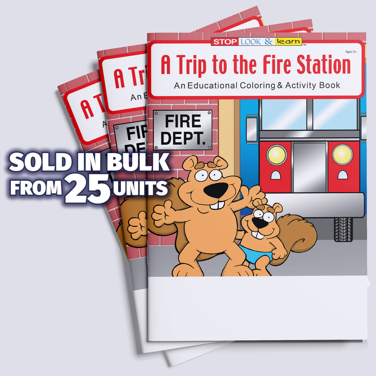 25 Pack - A Trip to The Fire Station Kid's Coloring & Activity Books ...
