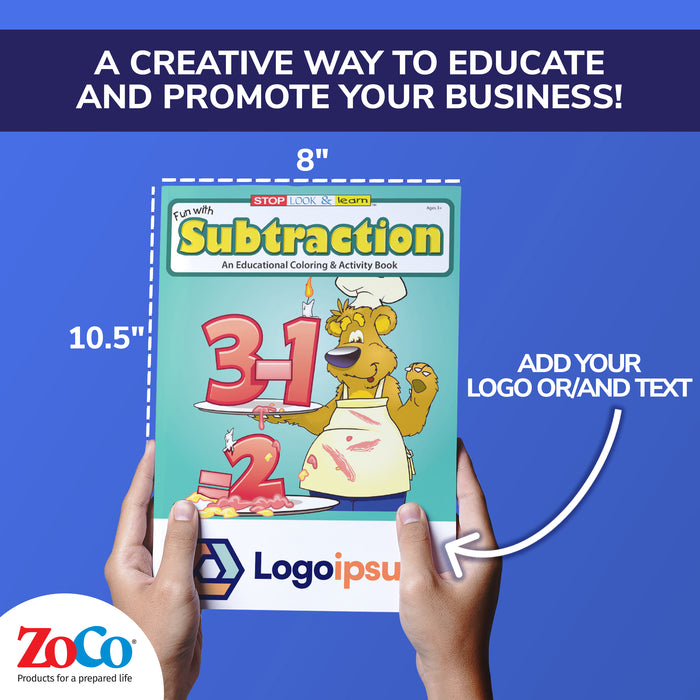 ZoCo - Fun With Subtraction - Coloring & Activity Books