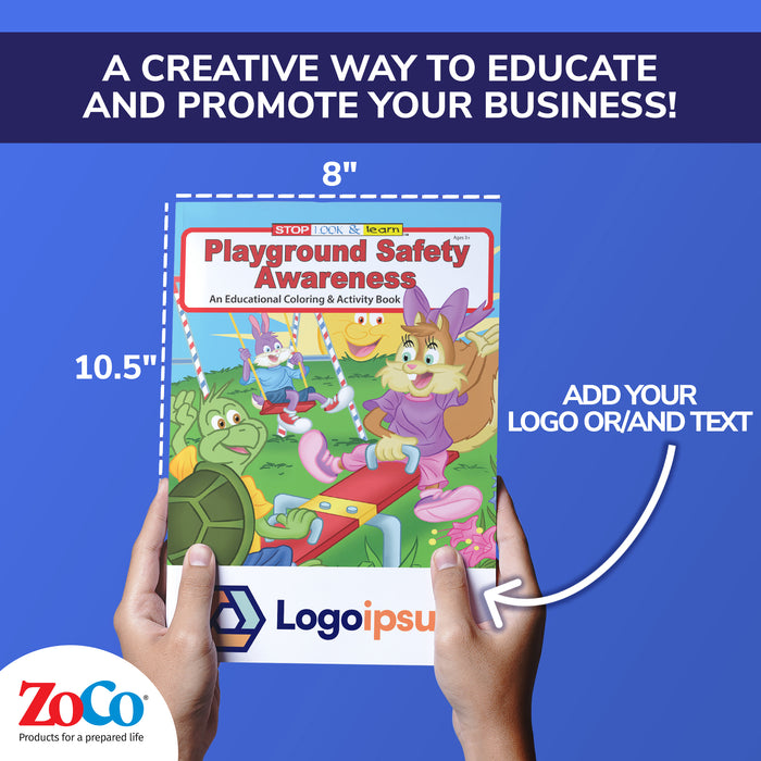 ZoCo - Playground Safety Awareness - Coloring & Activity Books