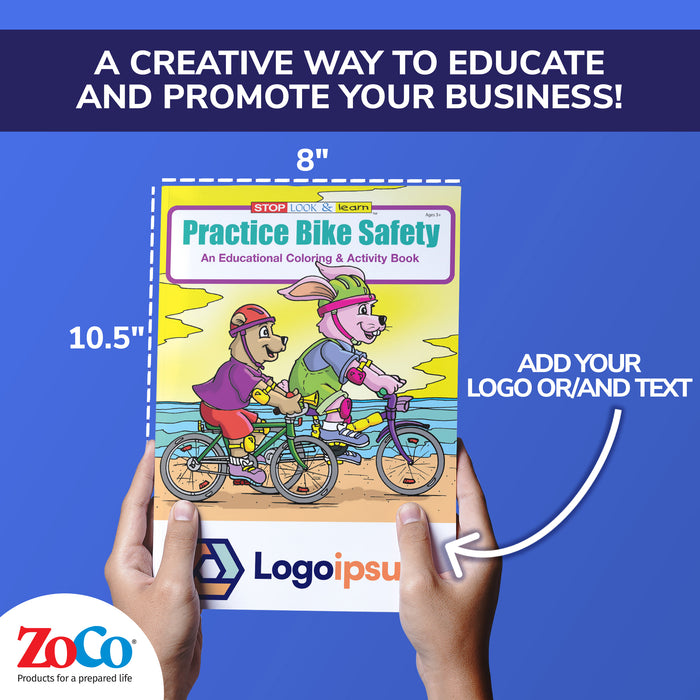 ZoCo - Practice Bike Safety - Coloring & Activity Books