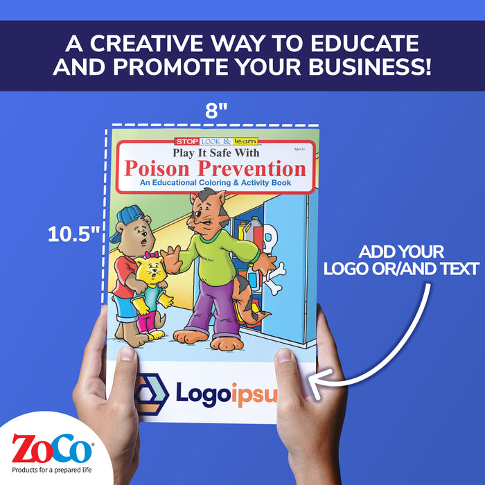 ZoCo - Play It Safe with Poison Prevention - Coloring & Activity Books