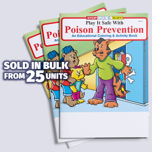 ZoCo - Play It Safe with Poison Prevention - Coloring & Activity Books