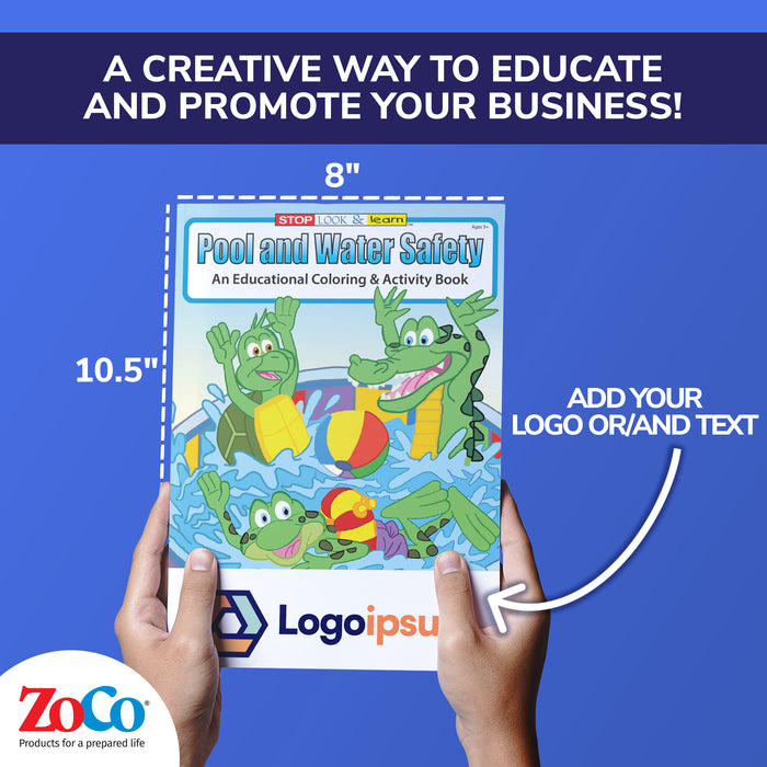 ZoCo - Pool and Water Safety - Coloring & Activity Books