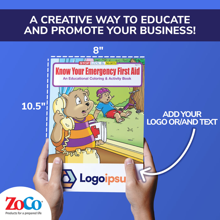 ZoCo  - Know Your Emergency First Aid - Coloring & Activity Books