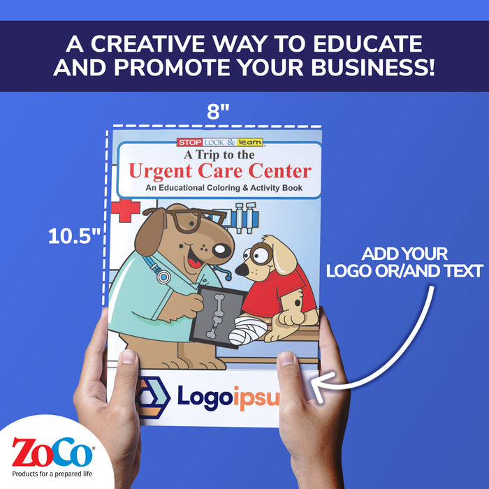 ZoCo - A Trip to The Urgent Care Center - Kid's Educational Coloring & Activity Books