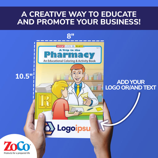 ZoCo - A Trip to The Pharmacy Kid's Educational Coloring & Activity Books