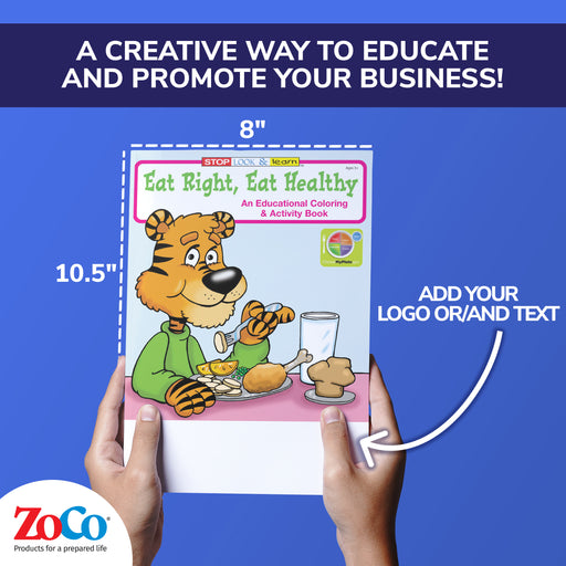 ZoCo - Eat Right, Eat Healthy - Coloring & Activity Books