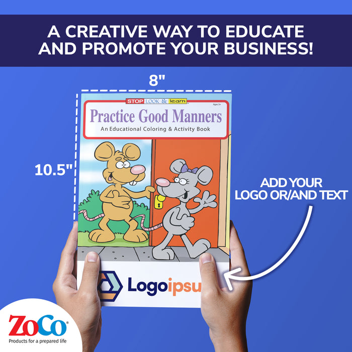 ZoCo - Practice Good Manners - Coloring & Activity Books