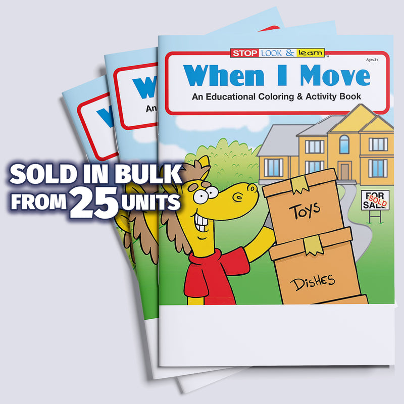 When I Move - Kids Coloring & Activity Books - 8" x 10.5"
