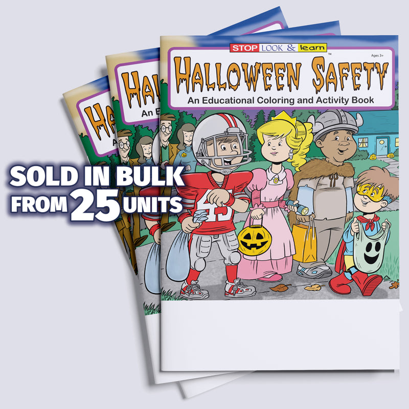 Halloween Safety - Kids Coloring & Activity Books - 8" x 10.5"