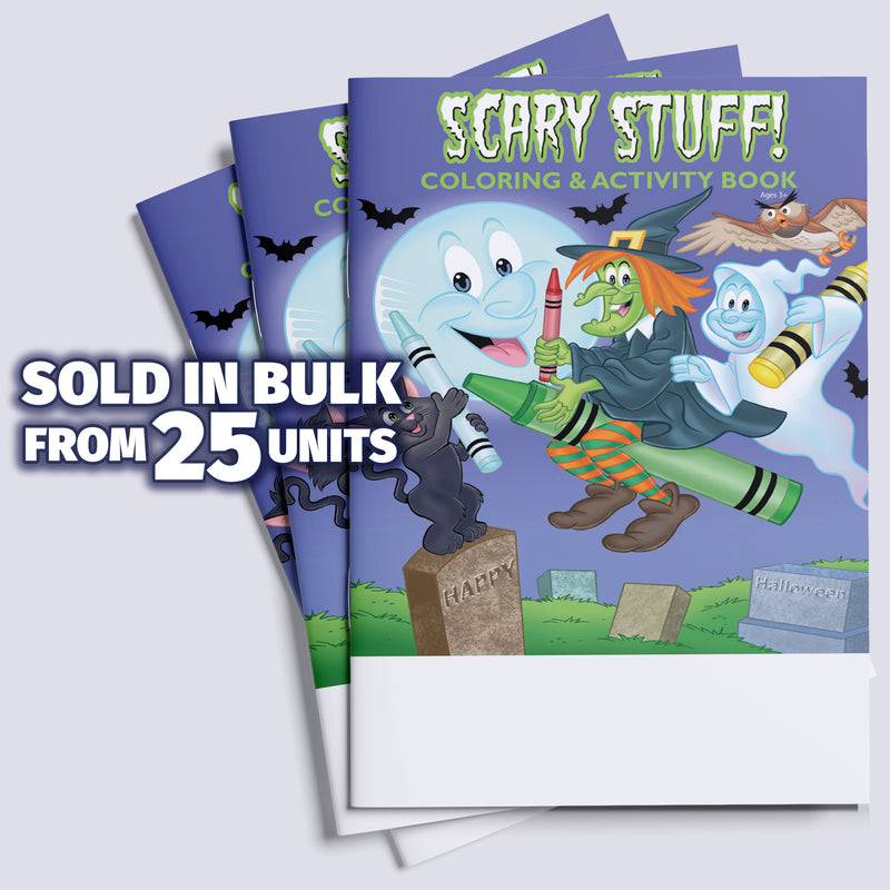 Scary Stuff - Kids Coloring & Activity Books - 8" x 10.5"