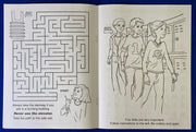 Inside pages of Practice Fire Safety kids coloring and activity book