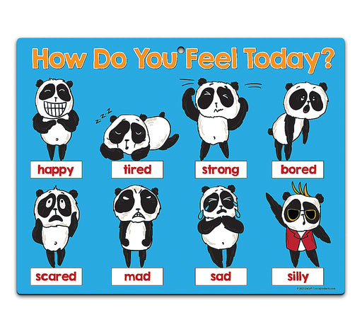 Feelings & Emotions Mood Chart — Laminated Card with Magnets