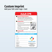 CPR Magnet with text and images on a white background