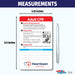 CPR pocket guide with measurements and Heartbeat Medical Center branding