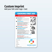 Choking First Aid - Mini Quick Reference Cards w/ Magnet & Marker 