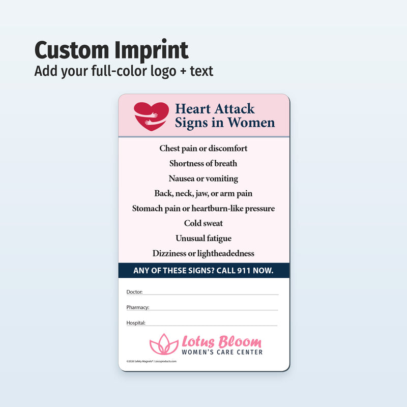 Heart attack symptom checklist 