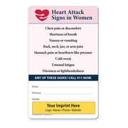 Informational magnet about heart attack signs in women 
