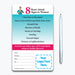 Magnet listing 8 heart attack signs in women, such as chest pain, arm or back pain, stomach pain, shortness of breath, nausea, sweating, fatigue, and dizziness. Encourages calling 911 immediately. Includes emergency contact fields and customizable logo/text area.