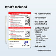 Infant CPR/Choking - Mini Quick Reference Cards w/ Magnet & Marker