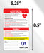 Heart Attack / Stroke Signs - Laminated Card w/ Magnet & Marker - 5.25x8.5 (Min Qty 100)