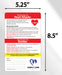 Heart Attack / Stroke Signs - Laminated Card w/ Magnet & Marker - 5.25x8.5 (Min Qty 100)