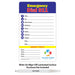 Emergency Numbers Magnet w/ Marker - 5.25x8.5 (Min Qty 100) - FREE Customization