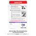 Adult CPR - Laminated Card w/ Magnet & Marker - 5.25x8.5 (Min Qty 100) - FREE Customization