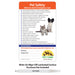 Pet Emergencies Laminated Card w/ Magnet & Marker - 5.25x8.5 (Min Qty 100) - FREE Customization