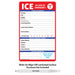 ICE - In Case of Emergency Fridge Magnet w/ Marker - 5.25x8.5 (Min Qty 100) - FREE Customization