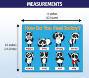 Feelings & Emotions Mood Chart — Laminated Card with Magnets