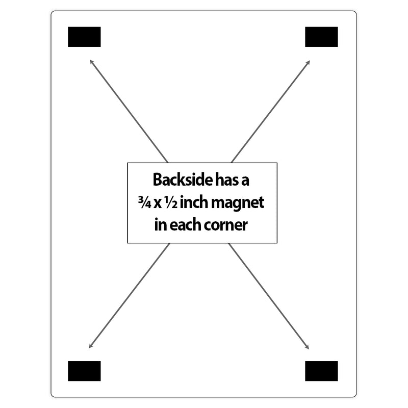 Adult CPR / Heart Attack and Stroke - Quick Reference Card with Magnets